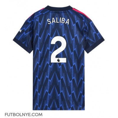 Camiseta Arsenal William Saliba #2 Visitante Equipación para mujer 2025-26 manga corta Camiseta Arsenal William Saliba #2 Visitante Equipación para mujer 2025-26 manga corta